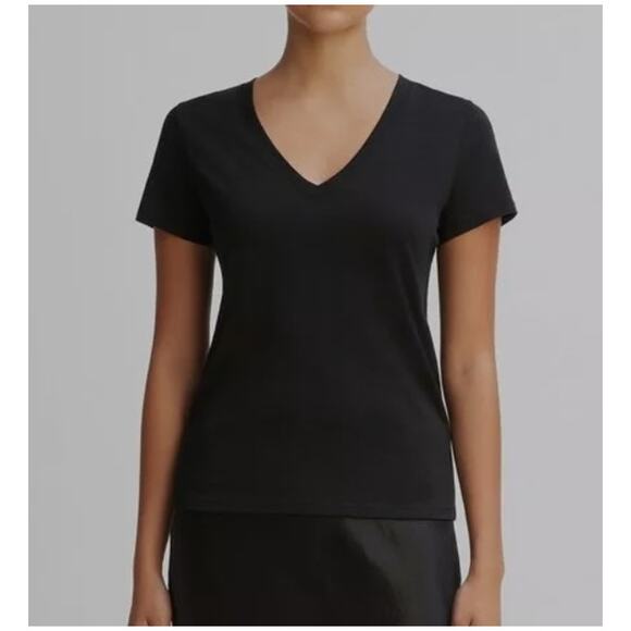 VINCE Essential Pima Cotton V-Neck Short Sleeve T-Shirt | XXL - Picture 2 of 12